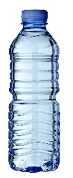 close up of a  plastic bottle on white background