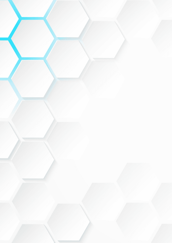Abstract. Hexagon white background , blue light and shadow. Vector.