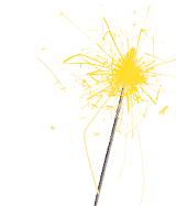 Beautiful sparkler burning on white background. Party decor